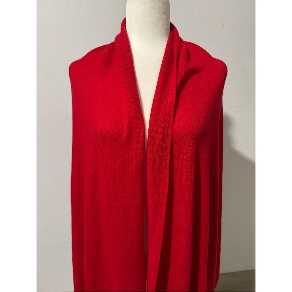 J.McLaughlin red Cashmere wrap - Picture 8 of 8